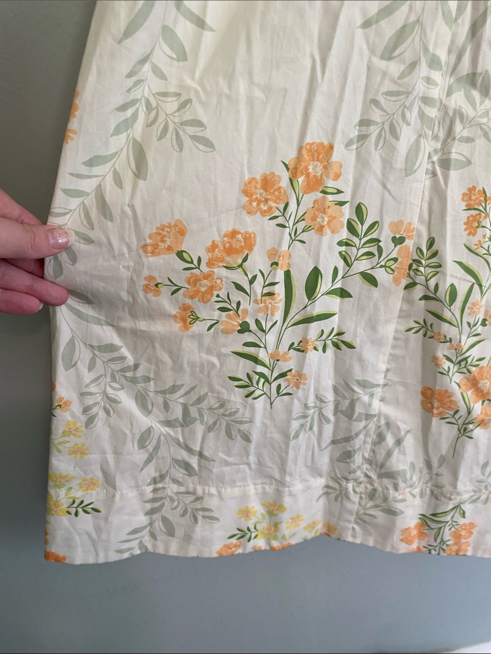 Band of the Free Women’s Cream Floral Strapless Maxi Dress Size Medium W/ Pocket - Picture 4 of 8